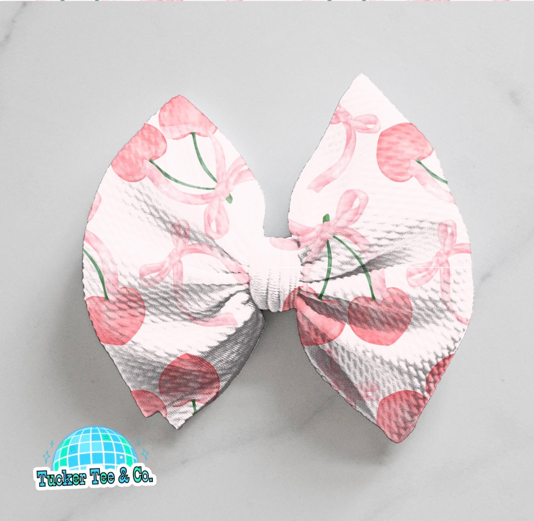 Watercolor Cherry’s Bow