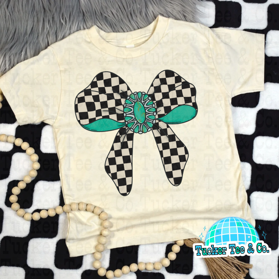 Concho Checkered Bow