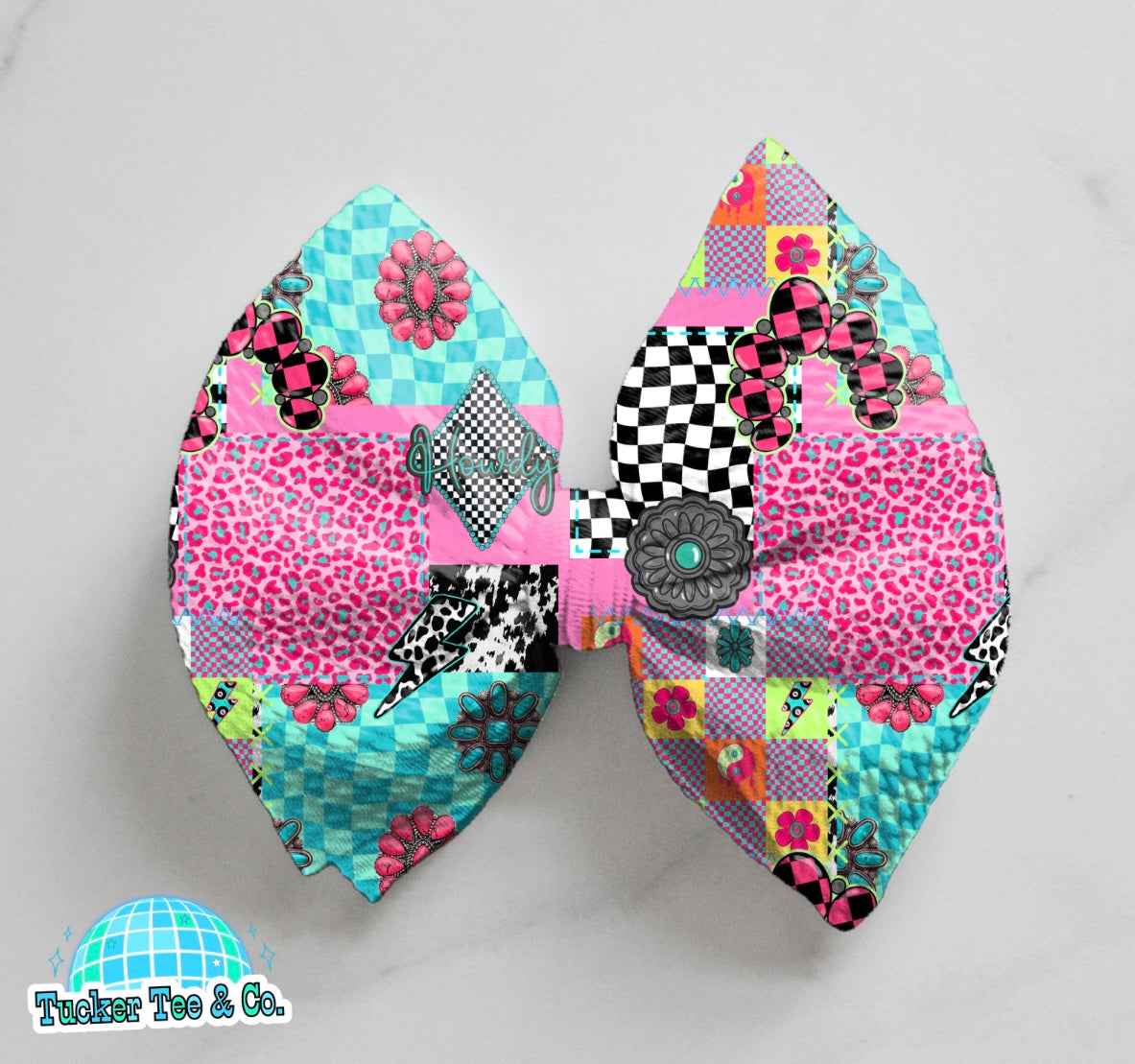 Concho Patchwork Bow
