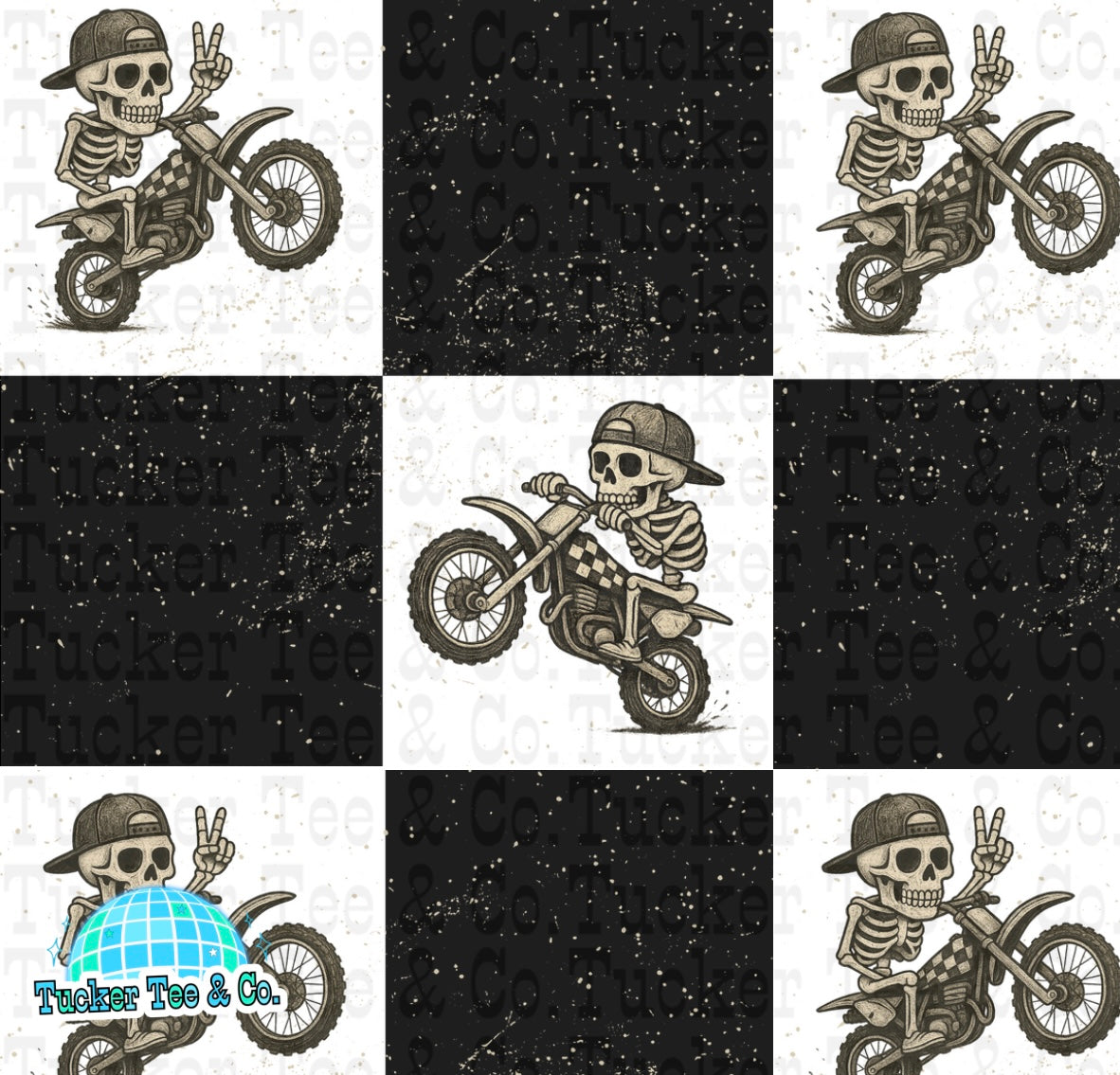 Skeleton Dirt Bike