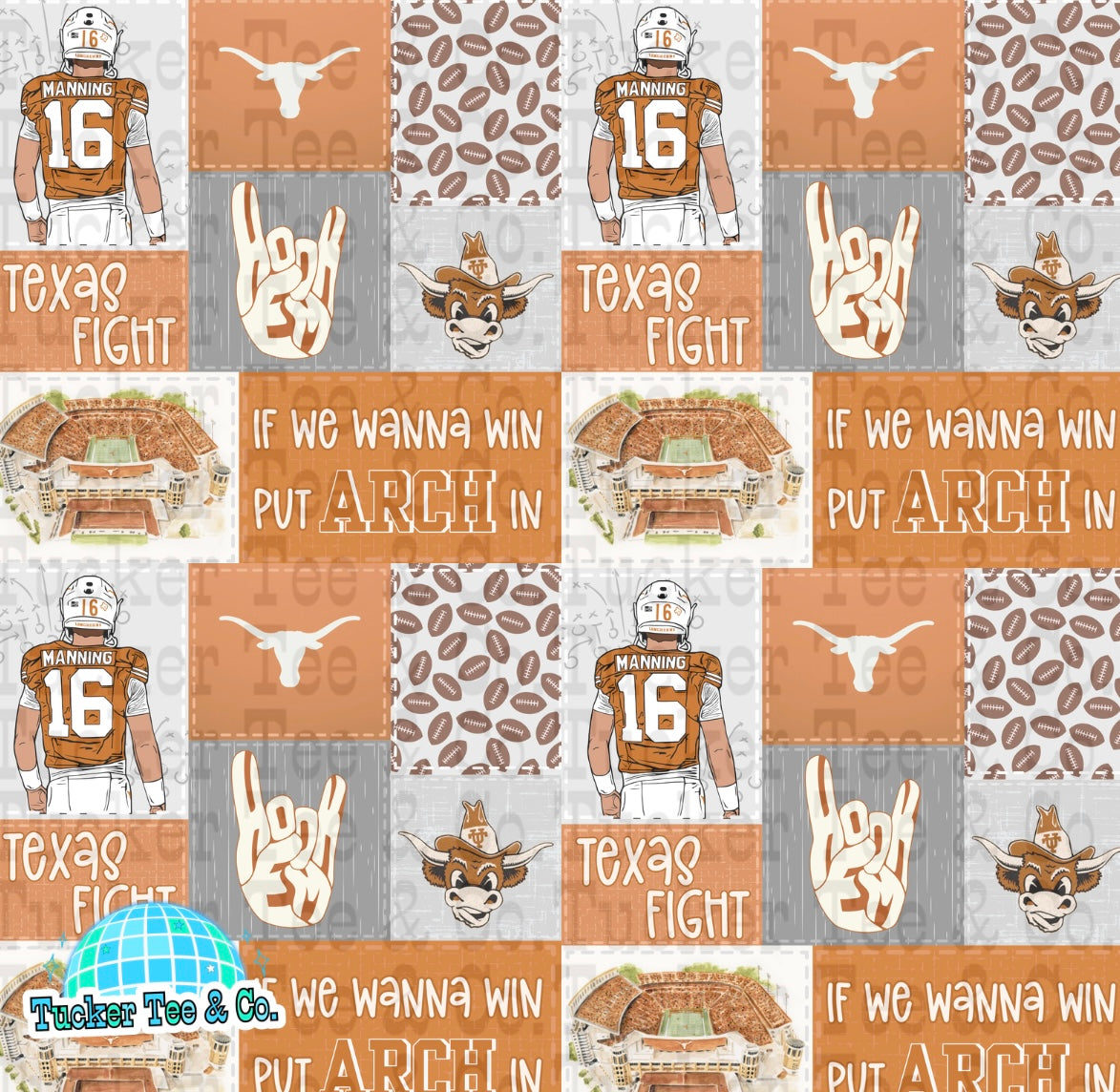 Texas Longhorns Patchwork