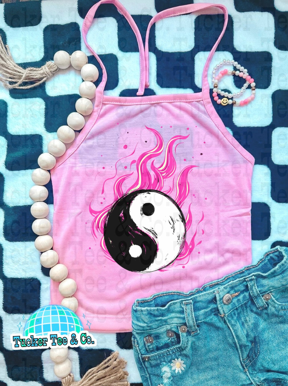 Pink Flame Yin Yang