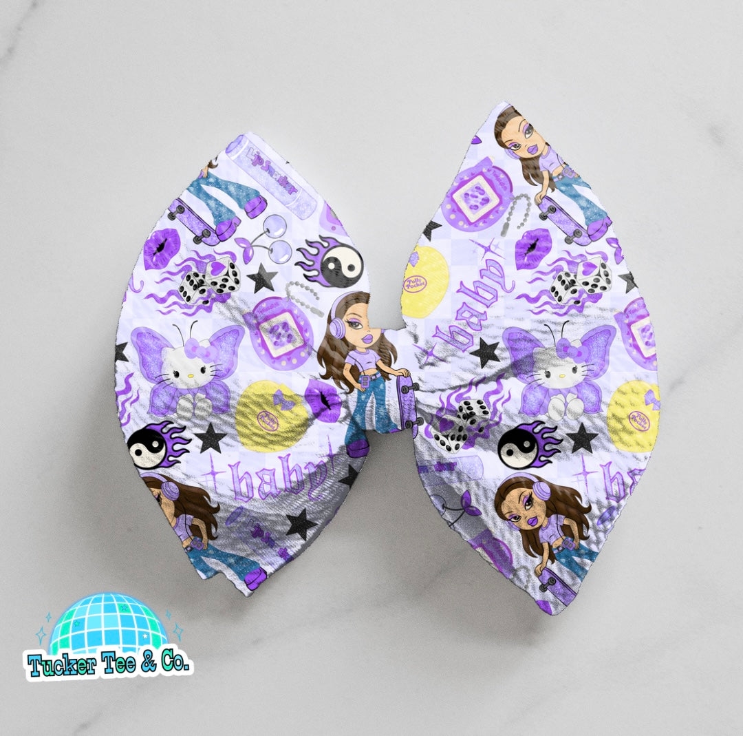 Purple Baby Bow