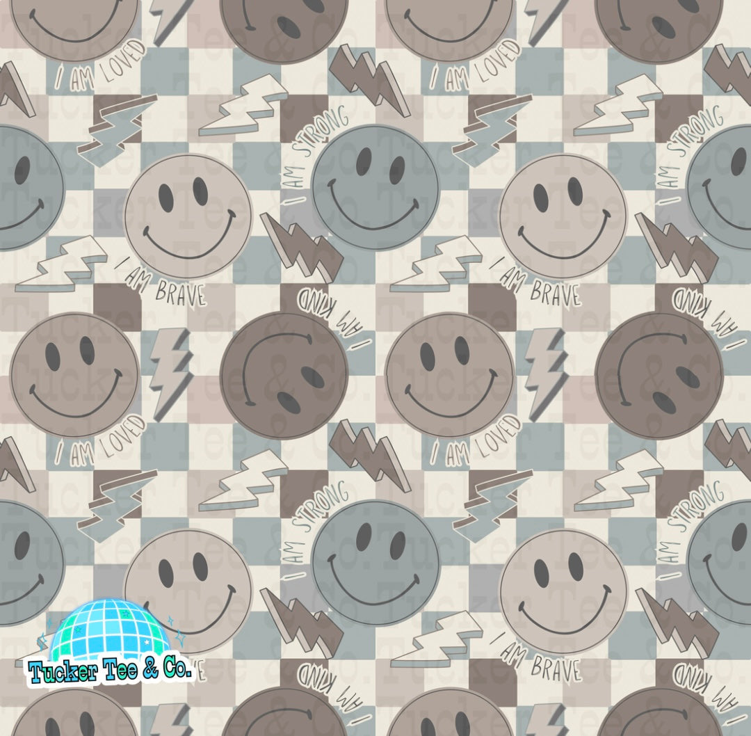 Blue Affirmation Smiley