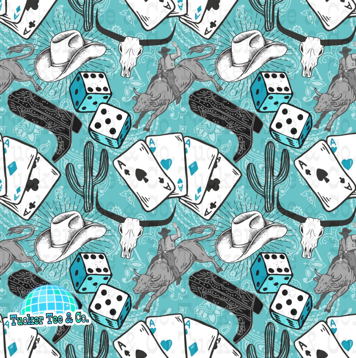 Bull Rider Playing Cards