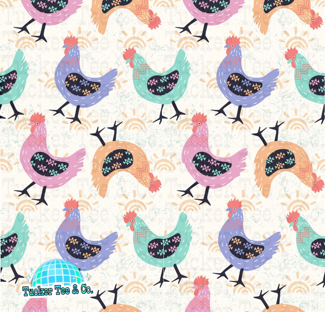 Colorful Chickens