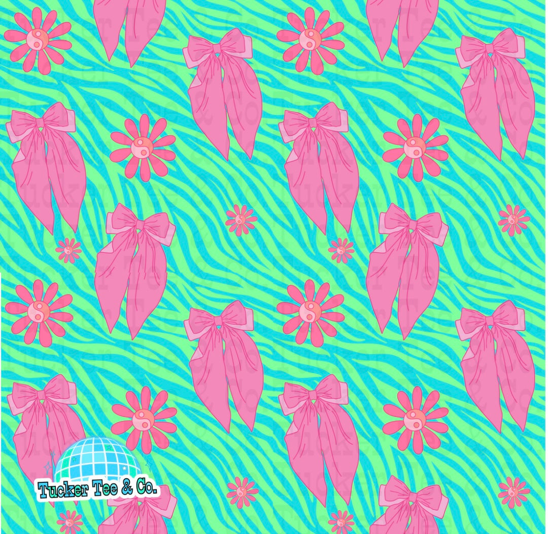 Zebra Pink Bows