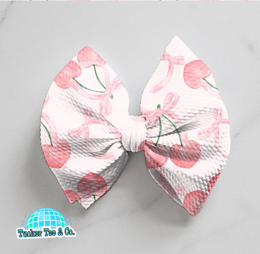 Watercolor Cherry’s Bow