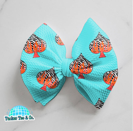 Zebra Spades Bow