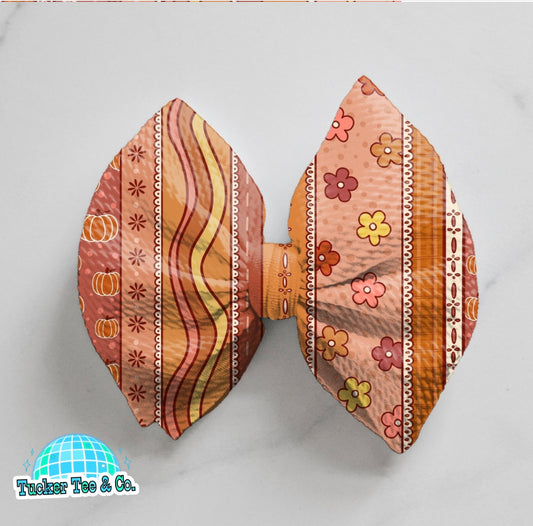 Fall Stripes Bow