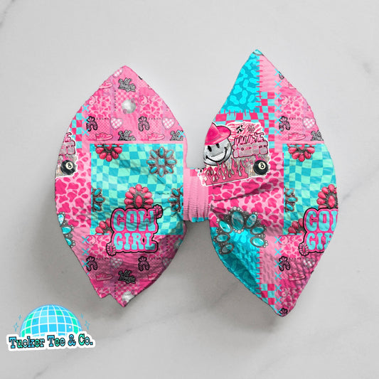 Cowgirl Patchwork Bow