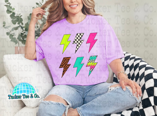 Neon Lightning Bolt Adults