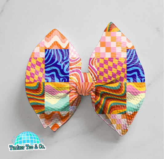 Wavy Patchwork Bow