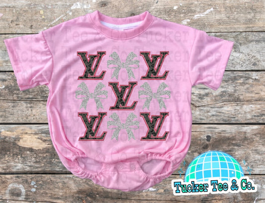 LV Glitter Bows