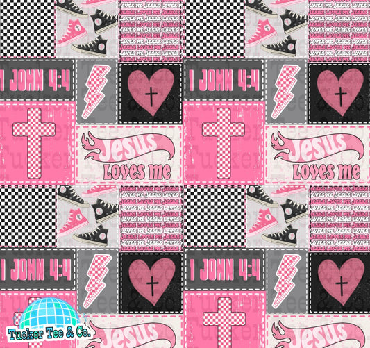 Pink Jesus Loves Me