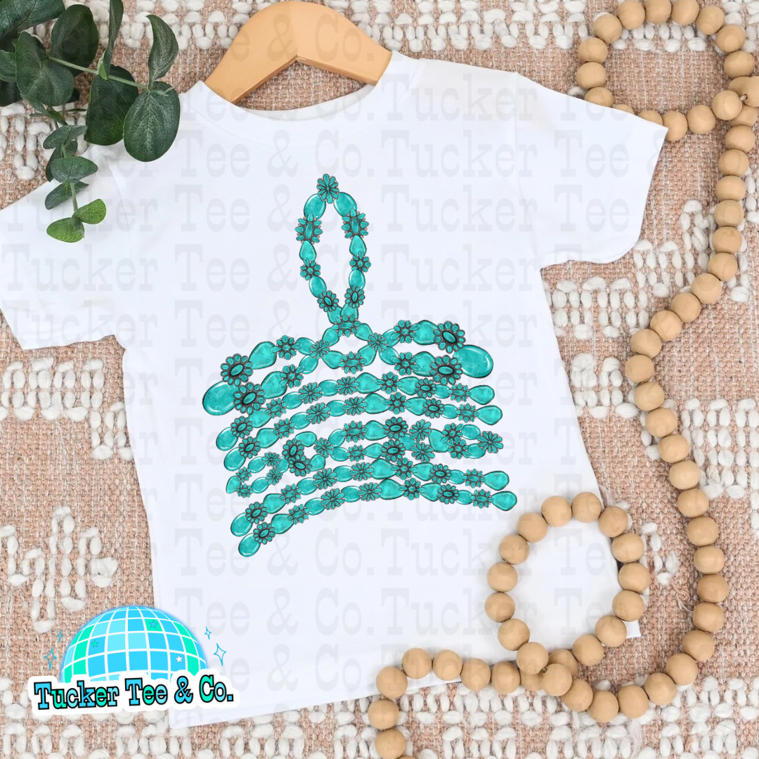 Turquoise Boot Stitch