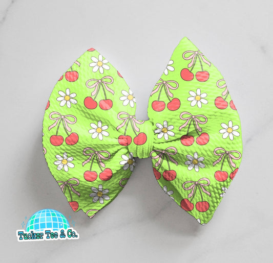 Neon Green Cherry’s Bow