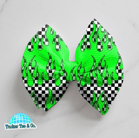 Green Flames Bow