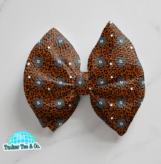 8Ball Flower Bow