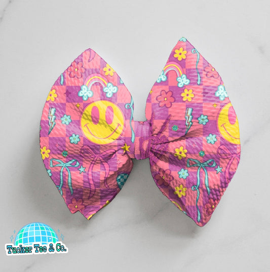 Bows, Flowers, & Smiley Faces Bow