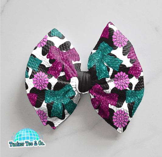 Western Glitter Bows Bow