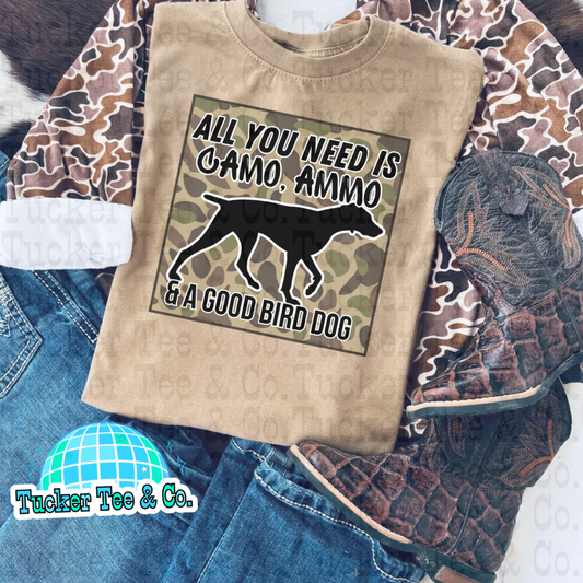 All You Need Is Camo, Ammo, & A Good Bird Dog