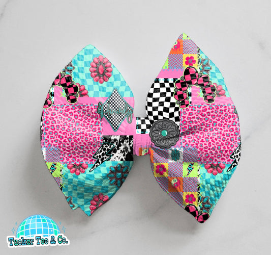 Concho Patchwork Bow