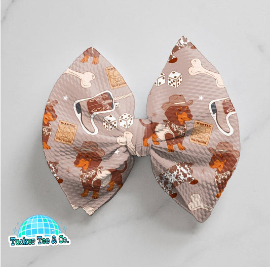 Western Wennie Dog Bow