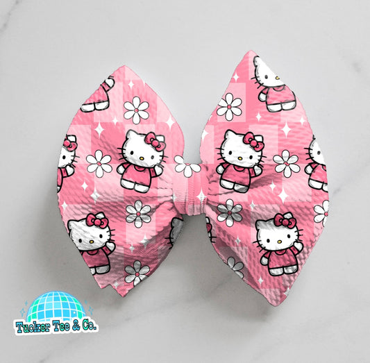 Floral Hello Kitty  Bow