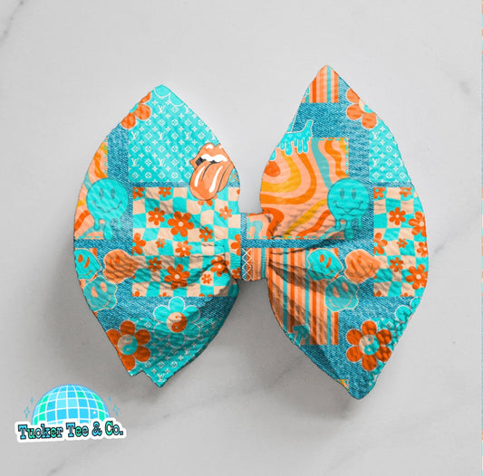 LV Floral Patchwork Bow
