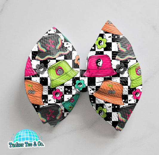 Girl Bucket Hats Bow