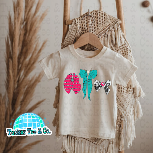 Pink Western Bows