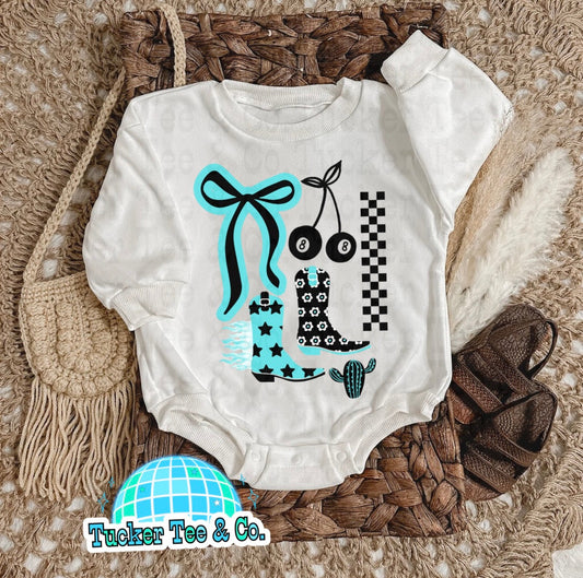 Turquoise Boots