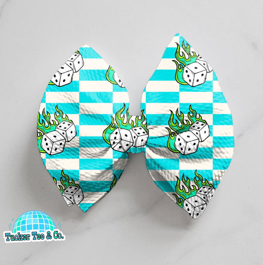 Blue Dice Bow