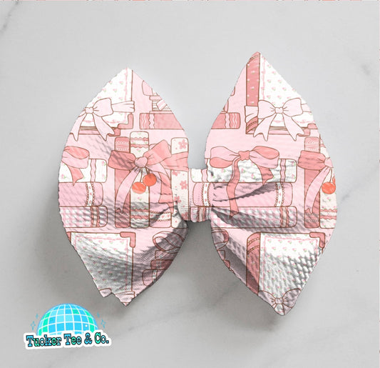 Pink Book Lover Bow