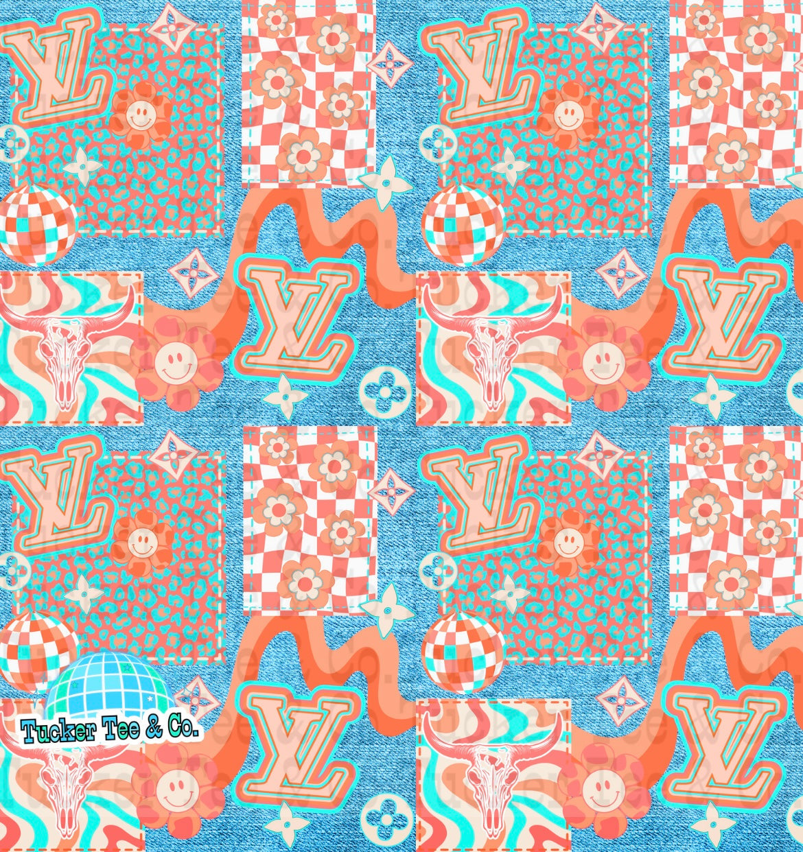 Orange Boujee Patchwork