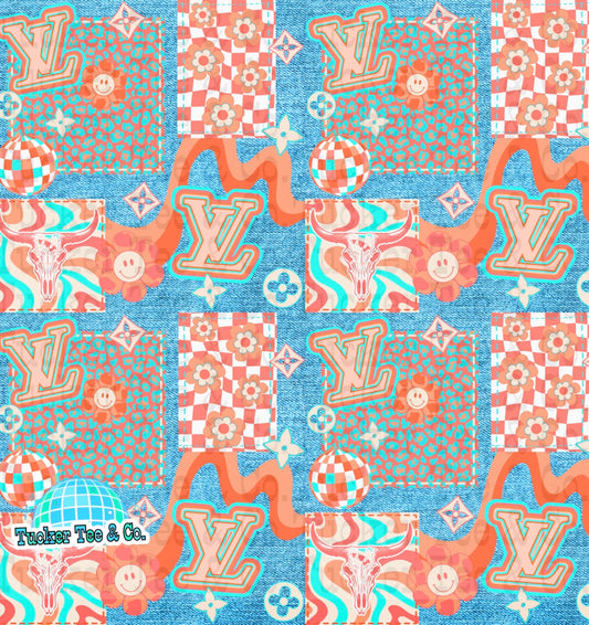 Orange Boujee Patchwork