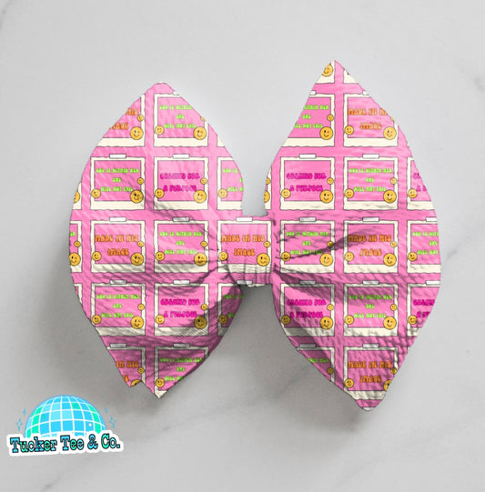 Faith Sticky Notes Bow