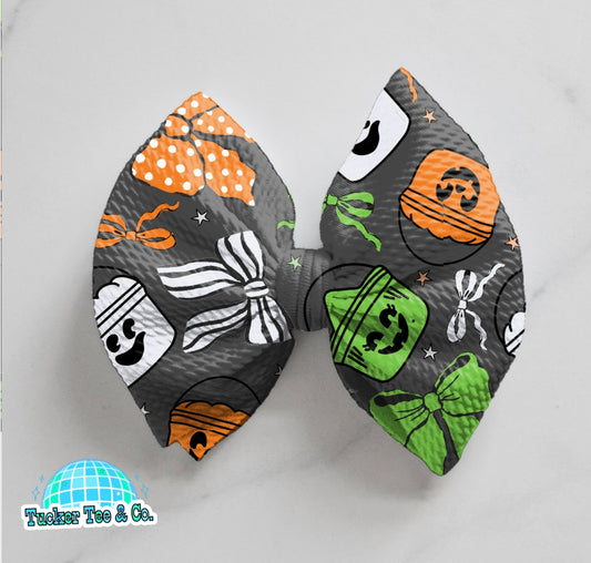 Girl Halloween Buckets Bow