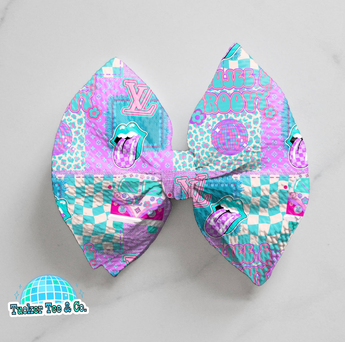 Purple Boujee & Groovy Bow
