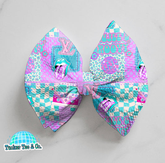 Purple Boujee & Groovy Bow