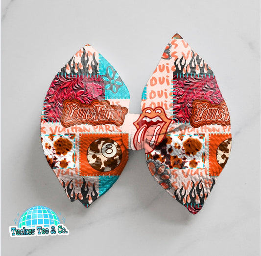 Cowprint LV 8Ball Bow