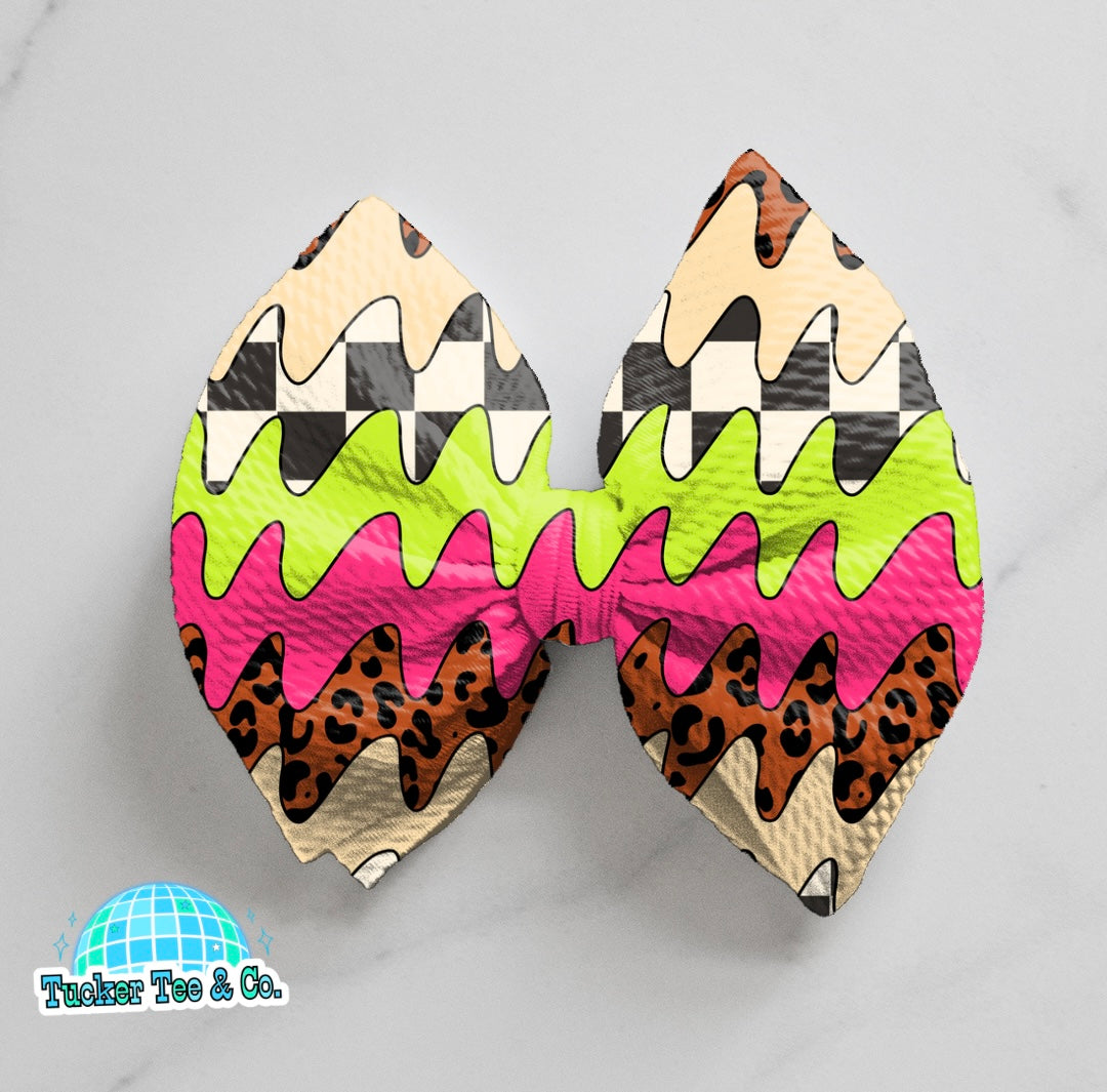 Neon Waves Bow