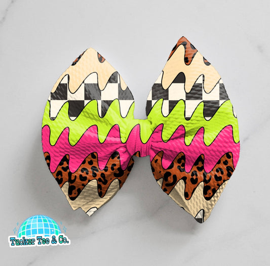 Neon Waves Bow