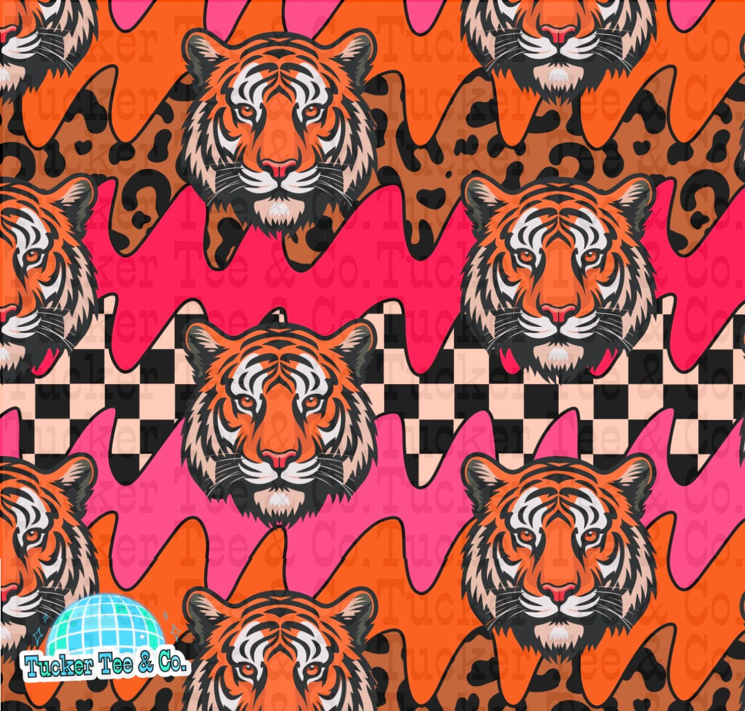 Checkered & Pink Tiger