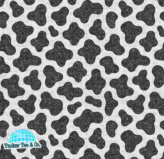 Glitter Cow Print