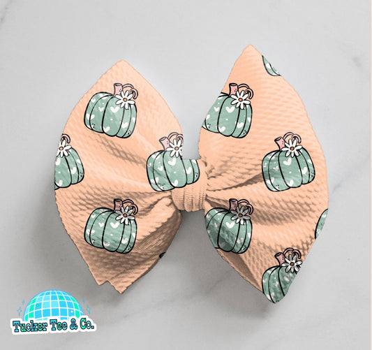 Heart Pumpkins Bow