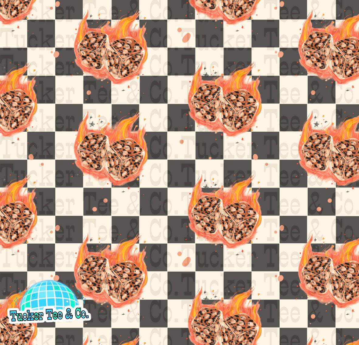 Cheetah Flame Dice
