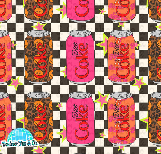 Checkered Diet Coke