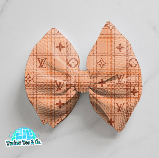 Boujee Plaid Bow